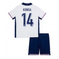 Echipament fotbal Anglia Ezri Konsa #14 Tricou Acasa European 2024 pentru copii maneca scurta (+ Pantaloni scurti)